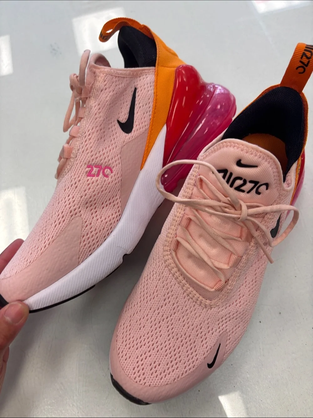 Nike Women’s Pink & Orange Low-Top Sneakers